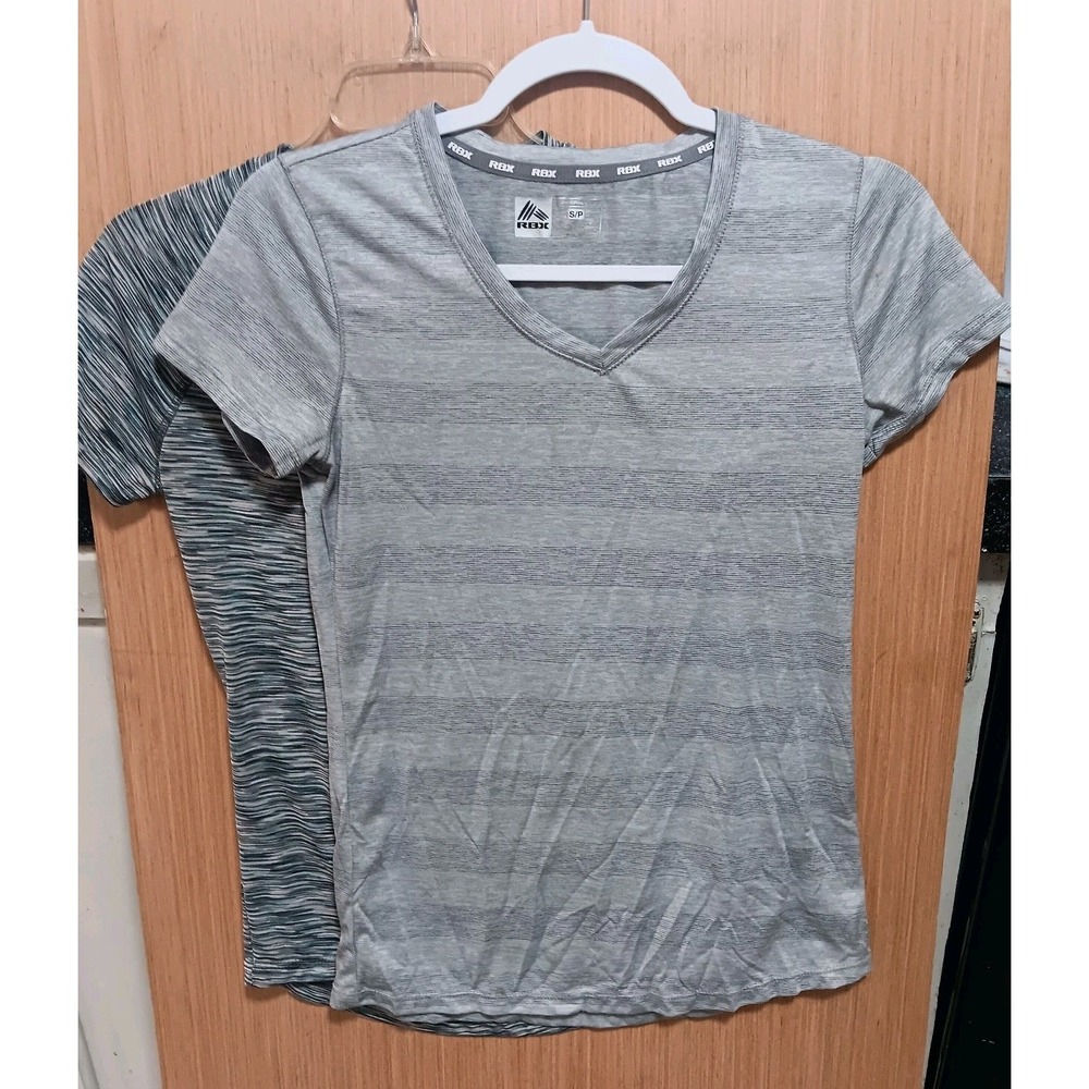 2- RBX Size Small Activewear WOMEN Short Sleeve Tops X-Dri Fit Quick Dry Fabric